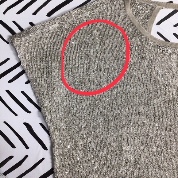 Large INC International Concepts gray sparkle sweater - Picture 8 of 8